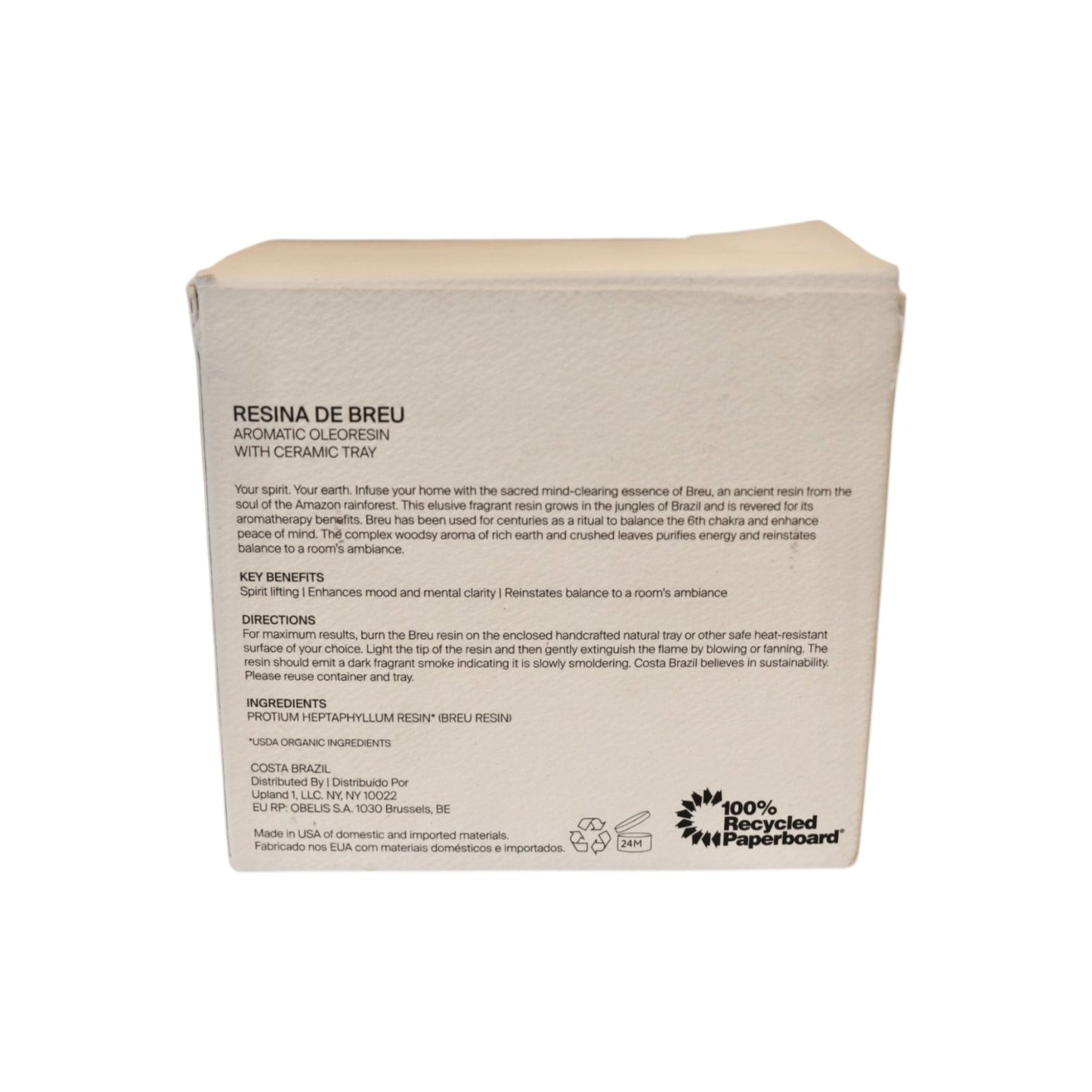 Resina De Breu, Aromatic Oleoresin With Ceramic Tray