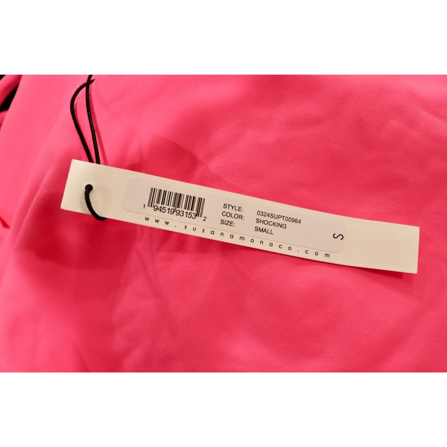 Susana Monaco Pink Double-Strap Crop Tank Top, Small NWT