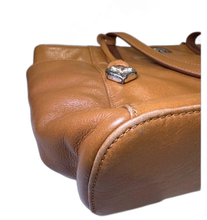 Brighton London Groove Collection “Groovy” Leather Tote in Camel