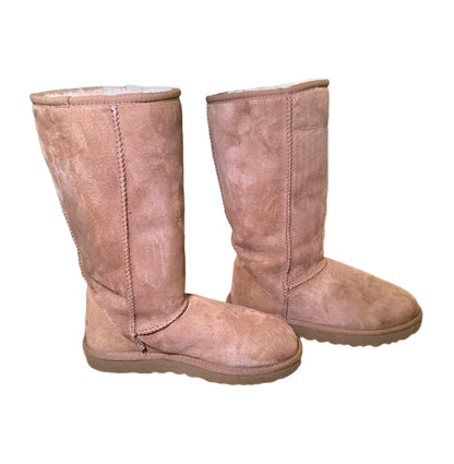 UGG Classic Tall Boots Women’s Size 7, Camel Suede with Shearling Lining