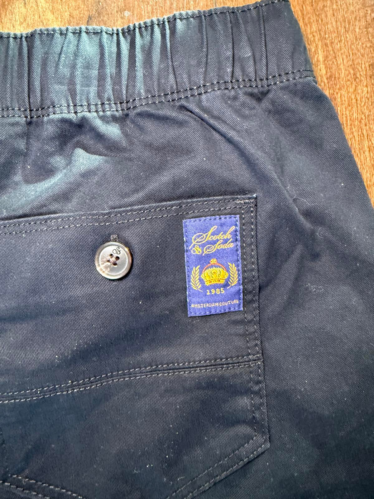 Scotch & Soda Womens Black Cargo Pants with Elastic Waist, Large NWT