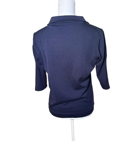 Chanel Polo Shirt, Women’s FR 42 (US 8–10), Navy Blue