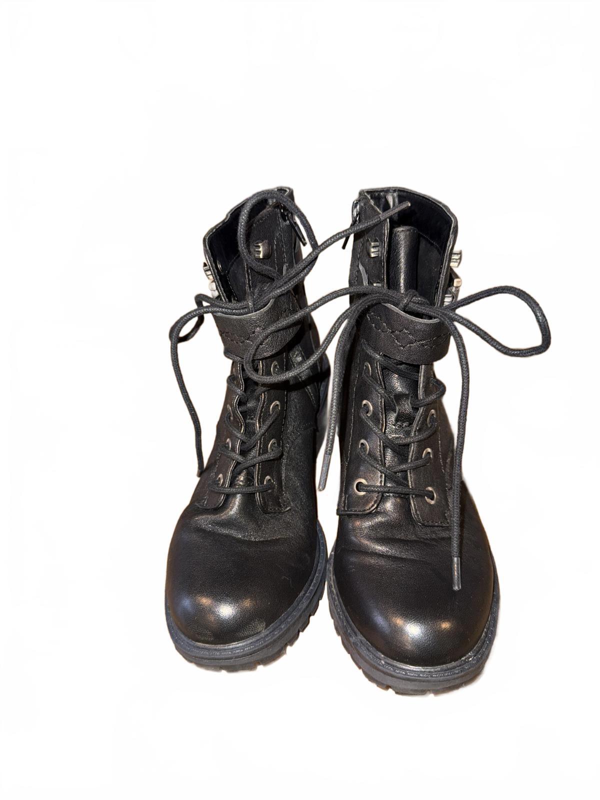 New Zodiac Women's Heeled Combat Boots with Buckle Detail, size 7