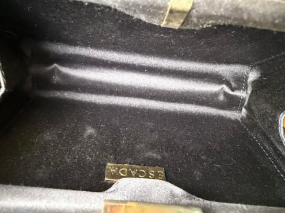 Vintage Escada Satin & Snakeskin Clutch