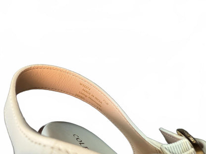 New Cole Haan Women's White Leather Sandals, Size 7.5