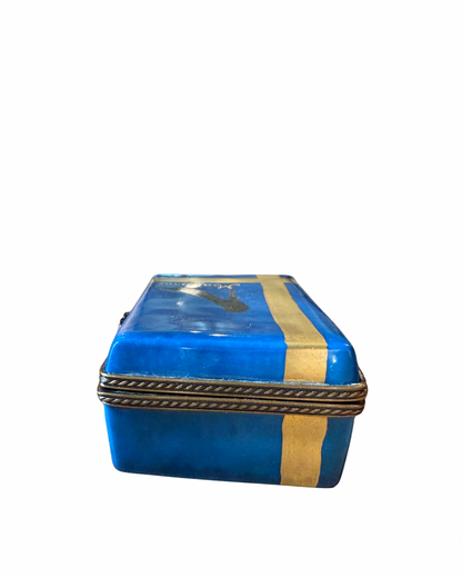 Vintage Limoges France Hand-Painted Trinket Box, High Heel Design