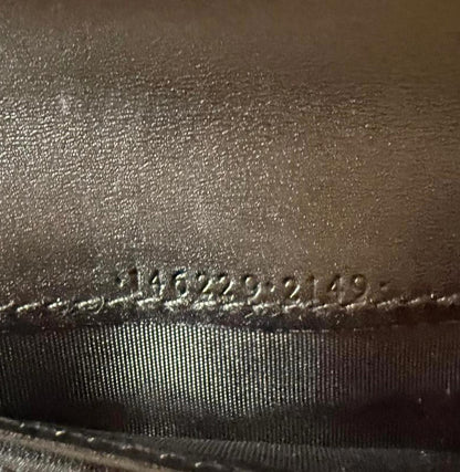 Gucci Black Leather Wallet with GG Logo