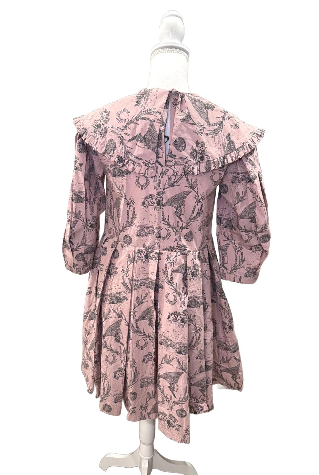 Sindiso Khumalo Net Sustain Pleated Cotton Dress, size 10 NWT