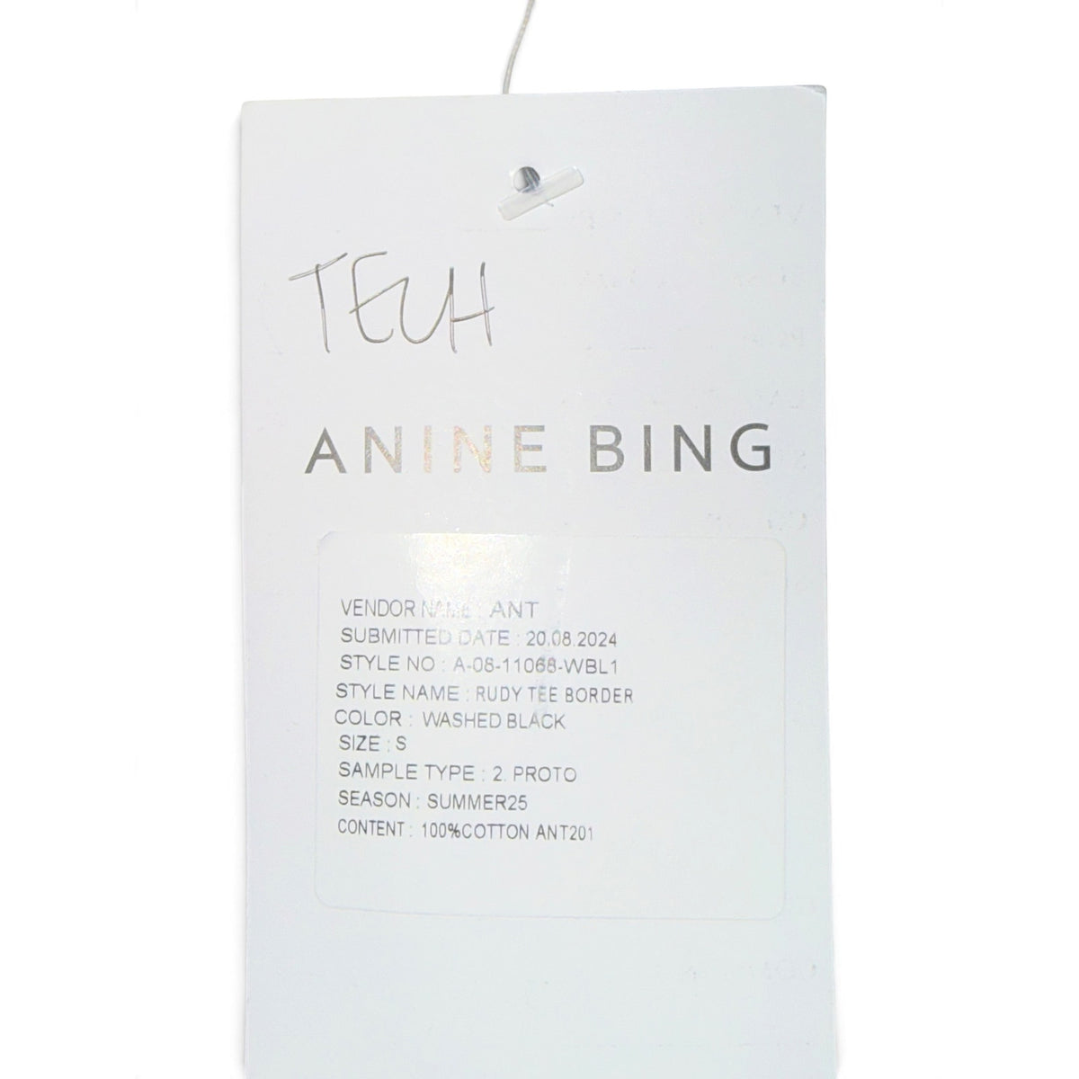 Anine Bing Rudy Empowerment Signed T-Shirt, Small NWT