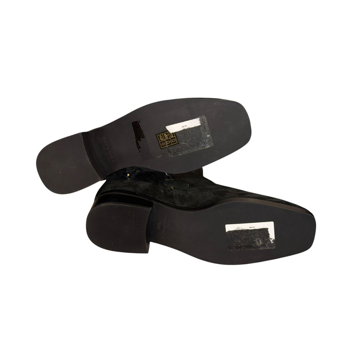Tory Burch Black Suede Everly Flat Boots, Size 10M