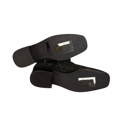 Tory Burch Black Suede Everly Flat Boots, Size 10M
