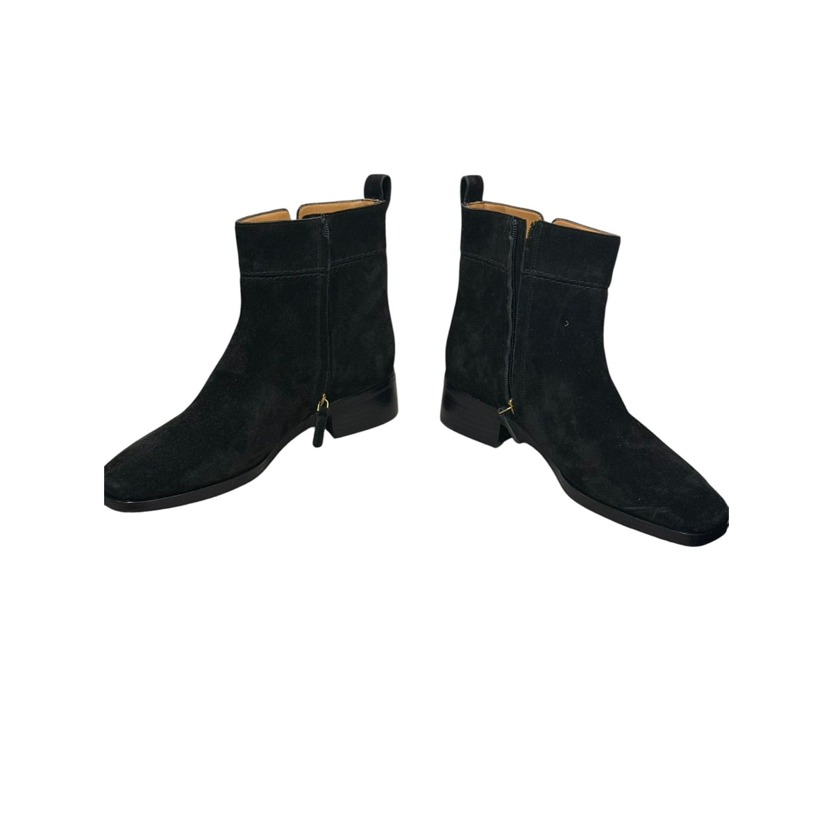 Tory Burch Black Suede Everly Flat Boots, Size 10M