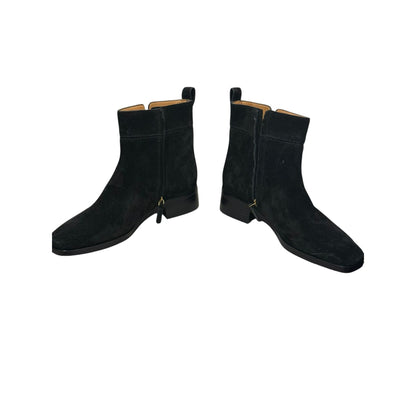 Tory Burch Black Suede Everly Flat Boots, Size 10M