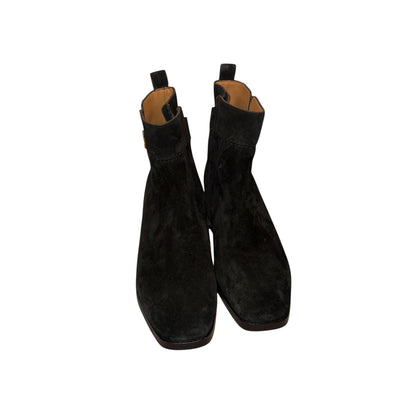 Tory Burch Black Suede Everly Flat Boots, Size 10M
