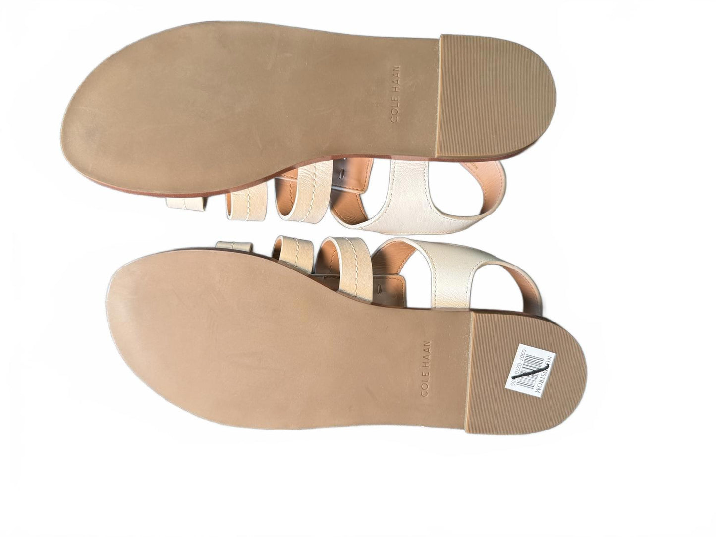 New Cole Haan Women's White Leather Sandals, Size 7.5