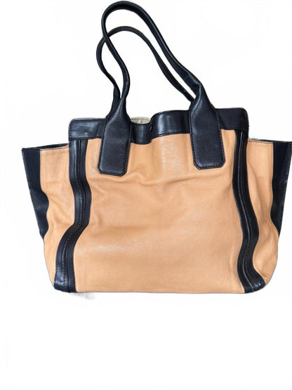 Vintage Chloe Two-Tone Leather Tote Bag