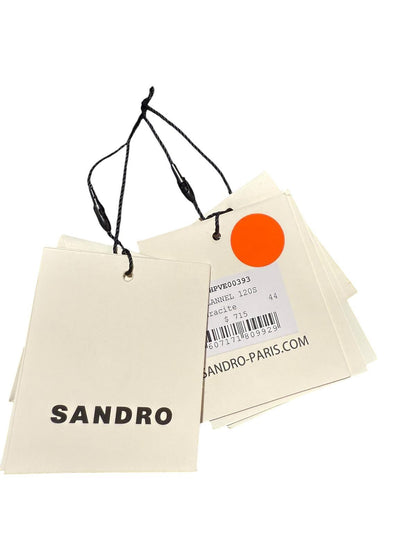 New Sandro Paris Charcoal Grey Tailored Blazer, size 44 (fits like M)