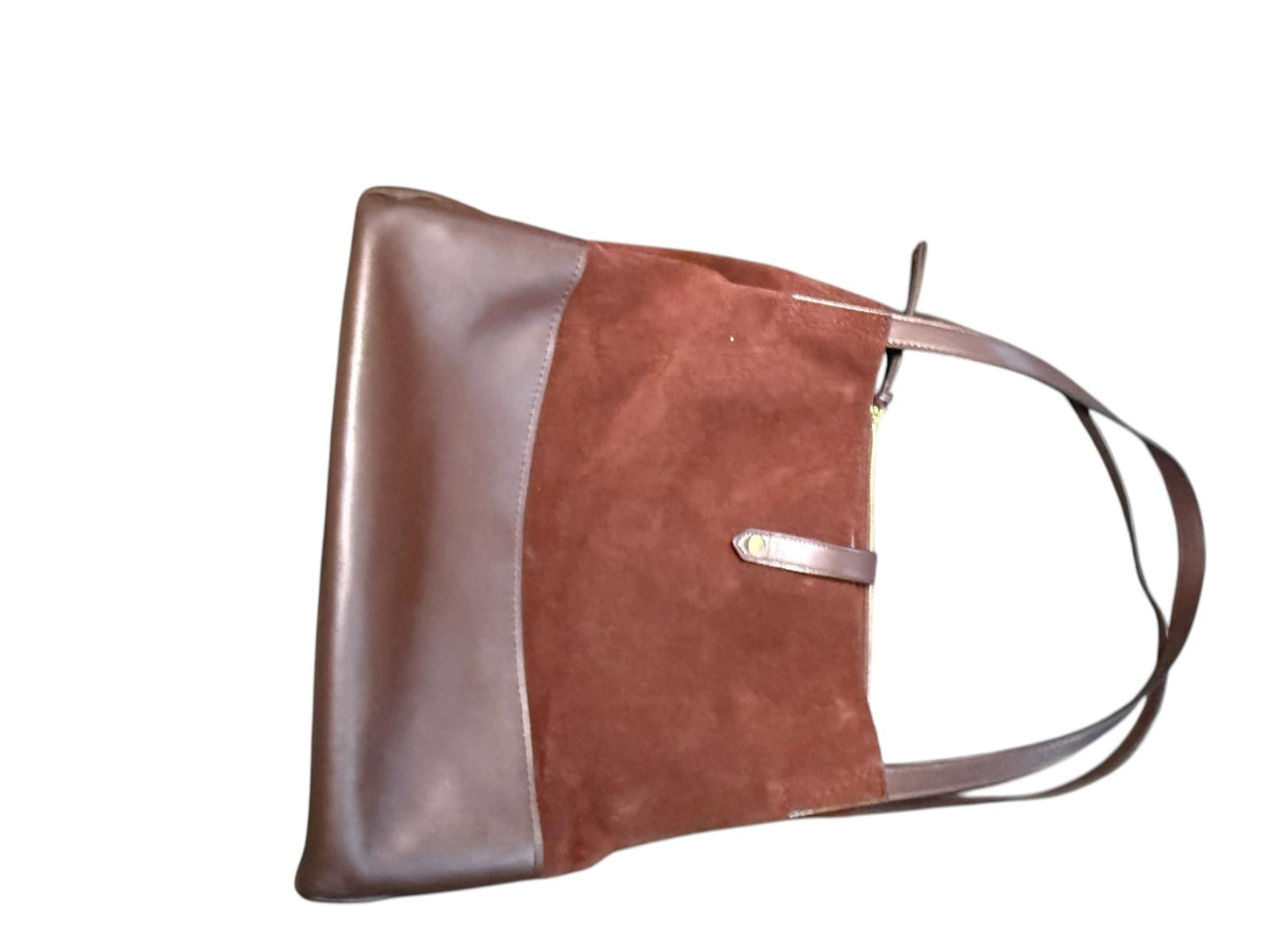rag & bone Brown Suede and Leather Shoulder Bag