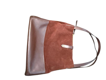 rag & bone Brown Suede and Leather Shoulder Bag
