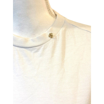 Anine Bing Womens White Long-Sleeve Cotton Top, Medium