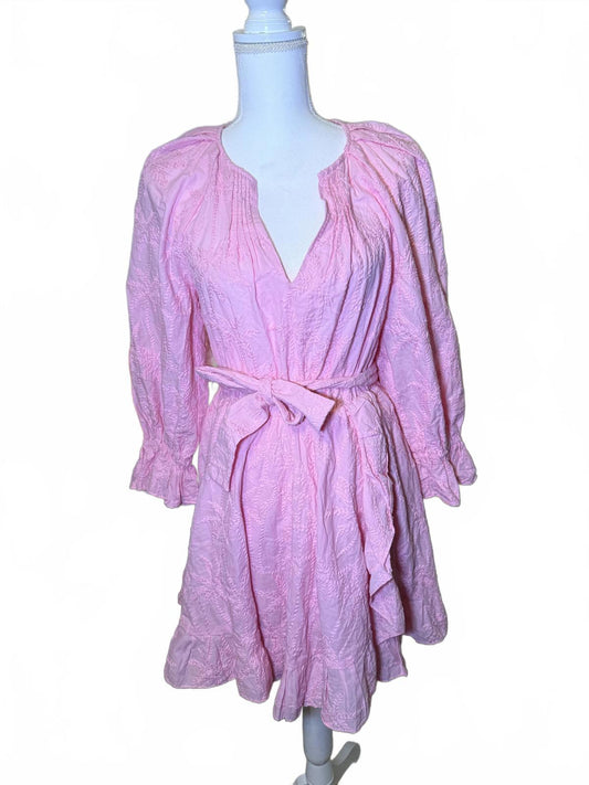 New Maje Rybiza Long Sleeve Ruffled Mini Dress, in EU 36 (0620)