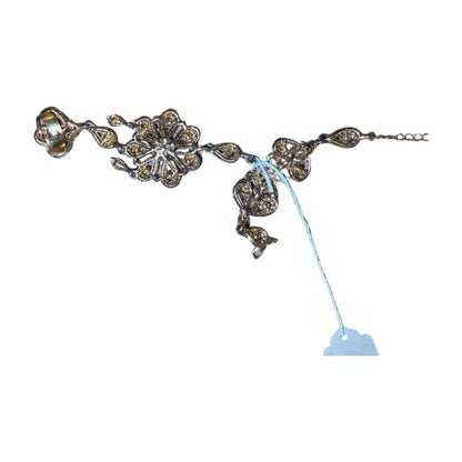 Nazila Couture Kyles (Unsigned) Crystal Hand Chain Bracelet & Ring