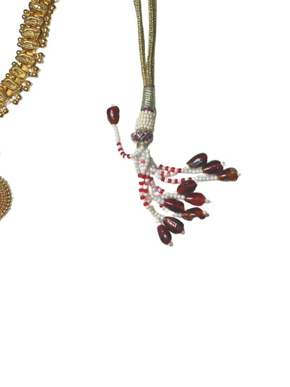 Afghan Gold-Tone Statement Necklace with Multi-Design Pendants