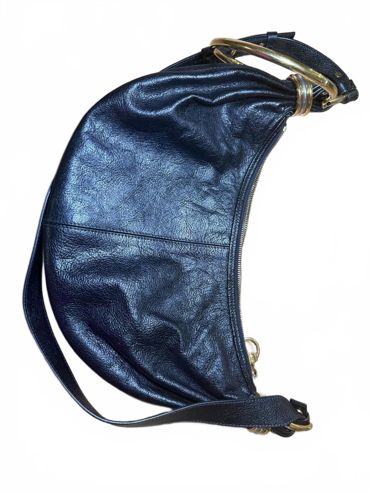 Chloe Small Bracelet Hobo bag in grained leather (0619)