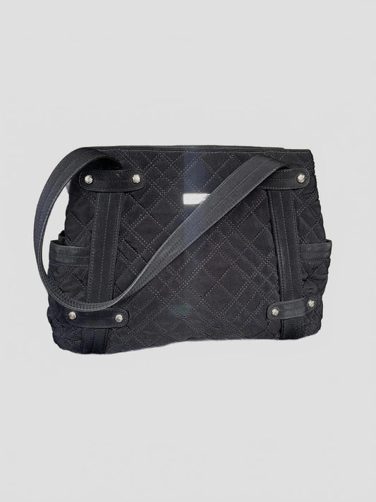 Vera Bradley Black Quilted Shoulder Bag