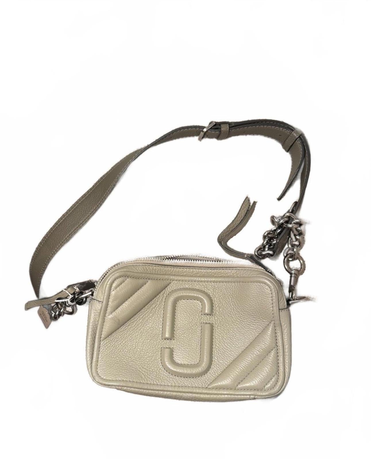 Marc Jacobs Sage Leather Snapshot Crossbody Bag