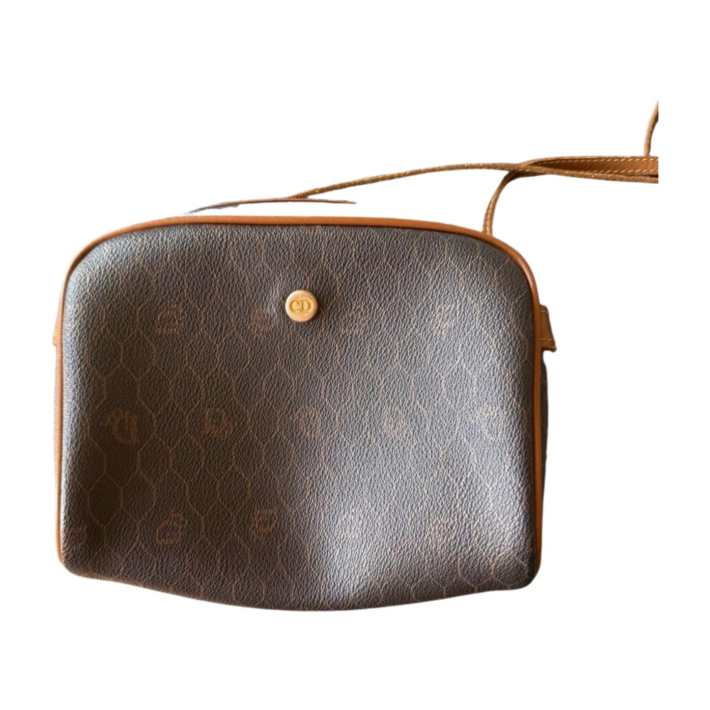 Christian Dior Vintage Honeycomb Monogram Crossbody Bag