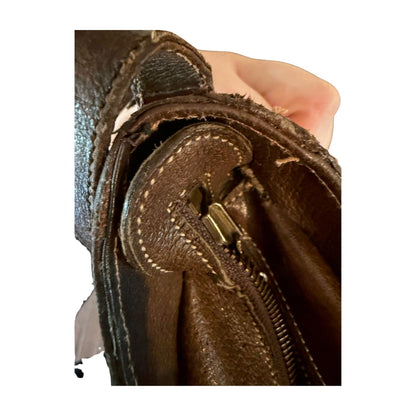 Rare Vintage 1970's Gucci Horsebit Canvas and Leather Shoulder bag