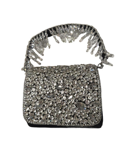 Embellished Evening Bag with Crystal Detailing