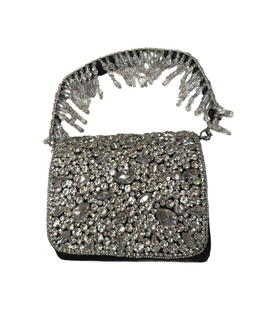 Embellished Evening Bag with Crystal Detailing