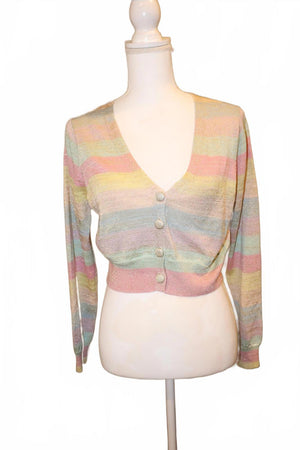 LoveShackFancy Asteria Crop Cardigan, Medium NWT