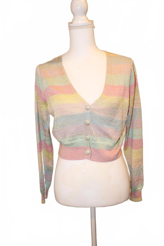LoveShackFancy Asteria Crop Cardigan, Medium NWT