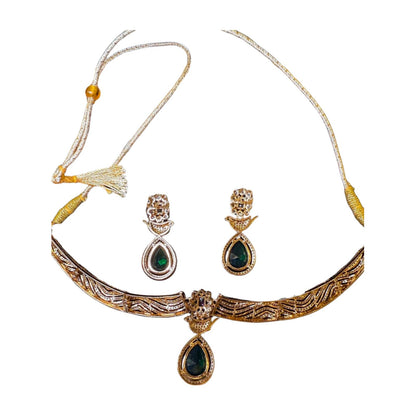 New Nazila Couture Crystal Bird Necklace and Earring Set