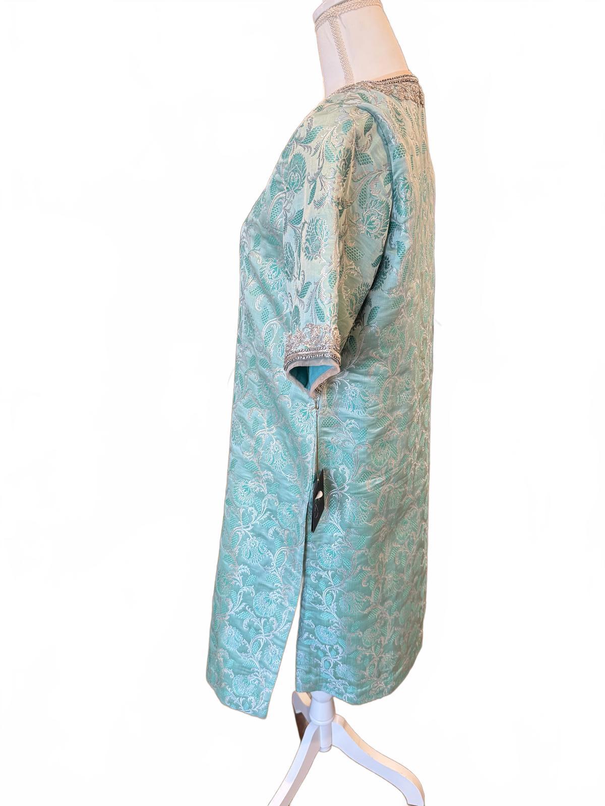 Nazila Couture Silk Brocade Tunic, Medium NWT