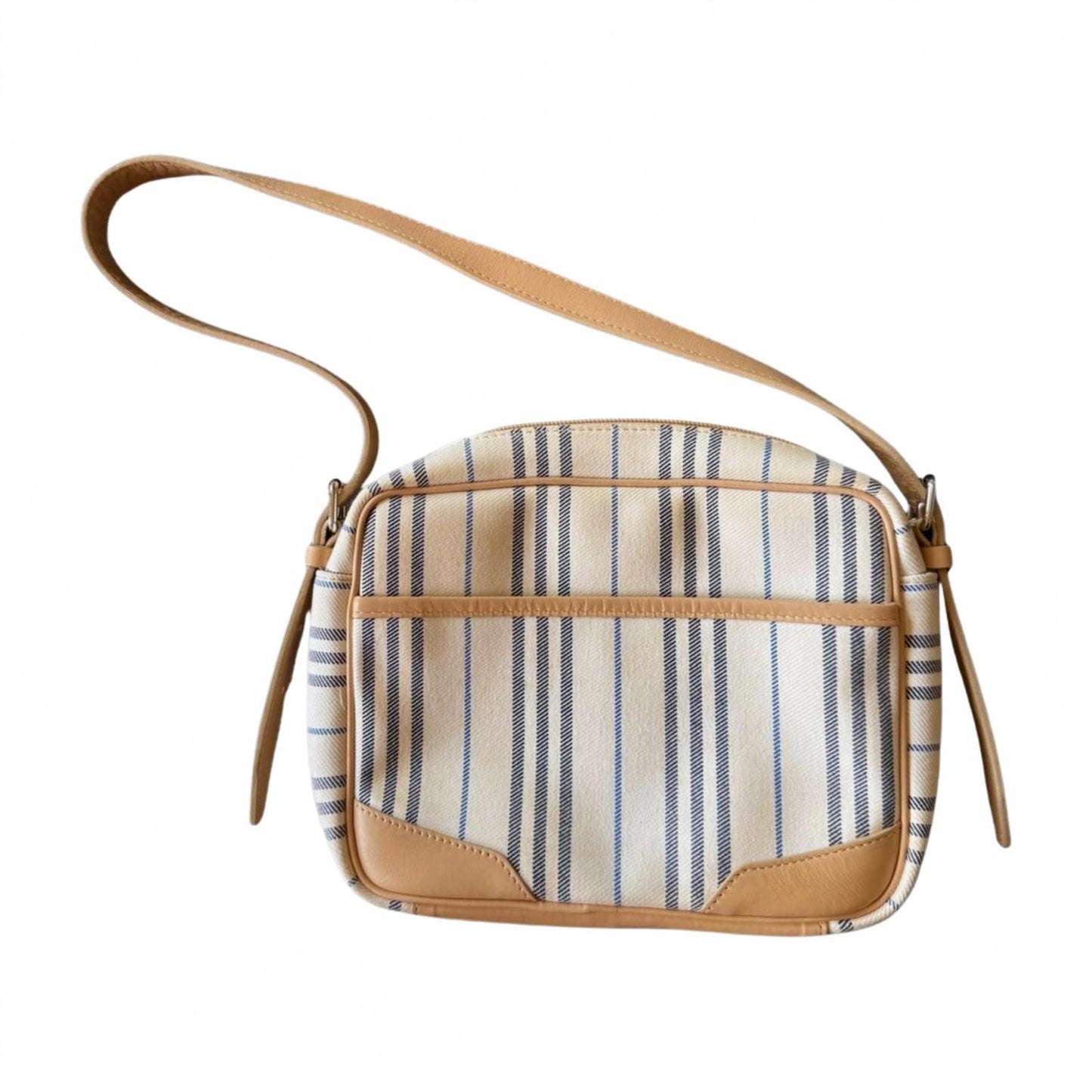 Burberry Nova Check Shoulder Bag Canvas Beige Shoulder Bag