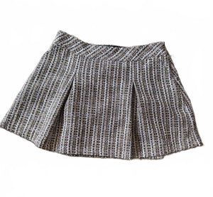 New CeCe Women's Tweed Pleated Mini Skirt Size 14