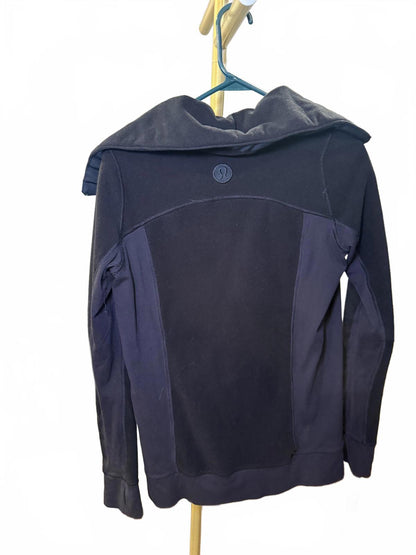 Lululemon Black Long Sleeve Half-Zip Pullover Hoodie, Size Small