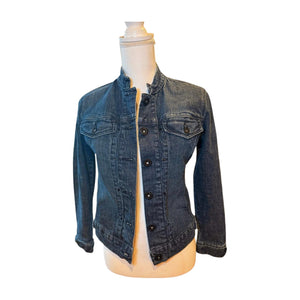 Levi Strauss Vintage Denim Jacket with Embroidered Back Patch