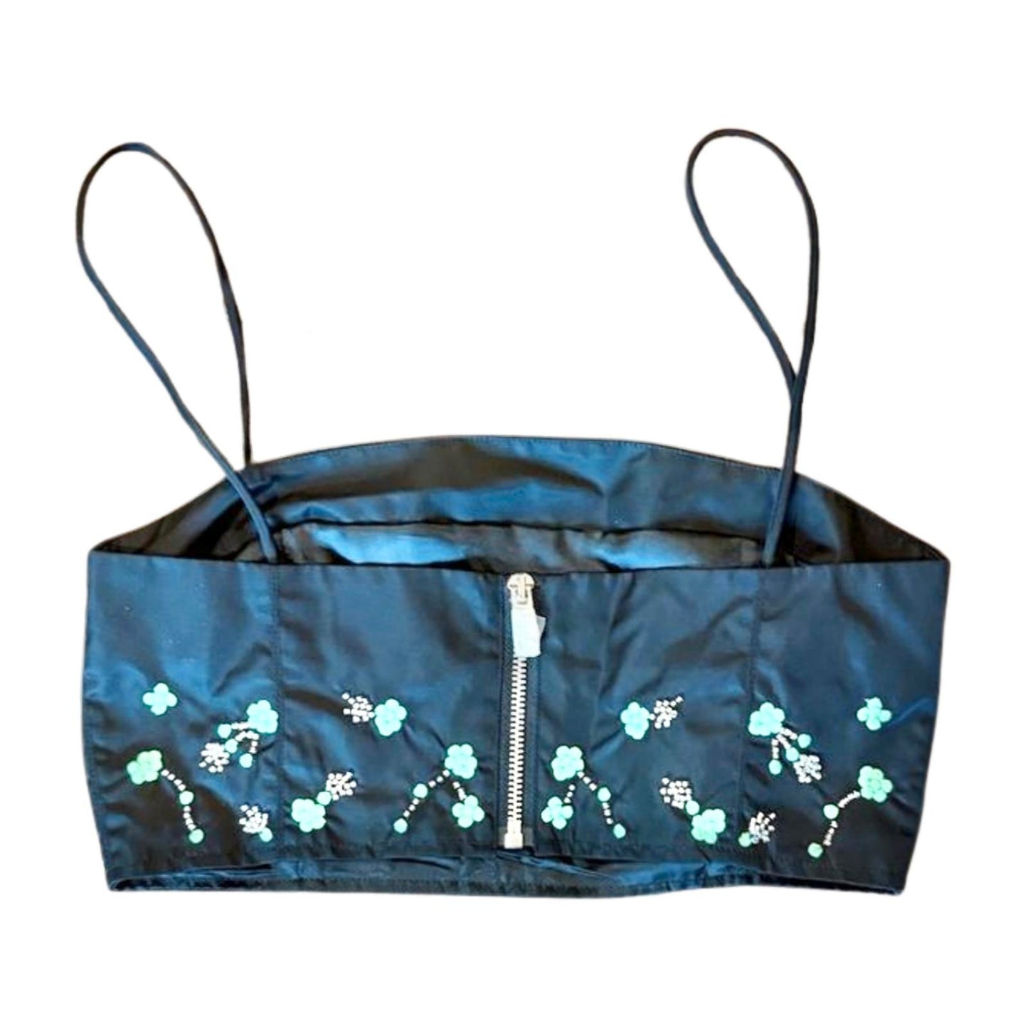 New Ganni Embellished Bandeau Top, size 2
