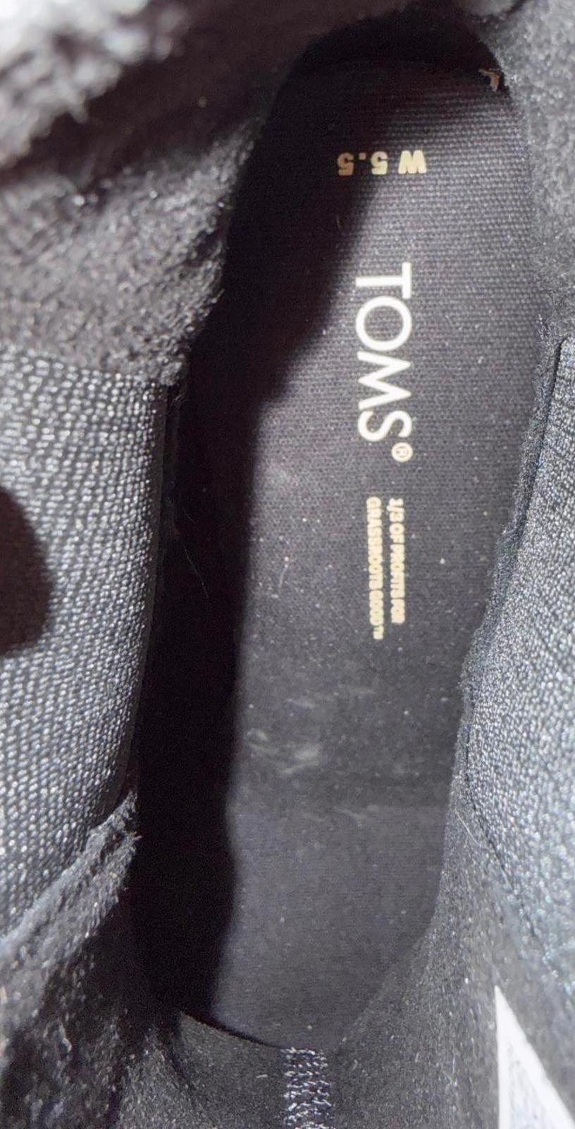 TOMS New Women's Black Wedge Ankle Boots, size 5.5