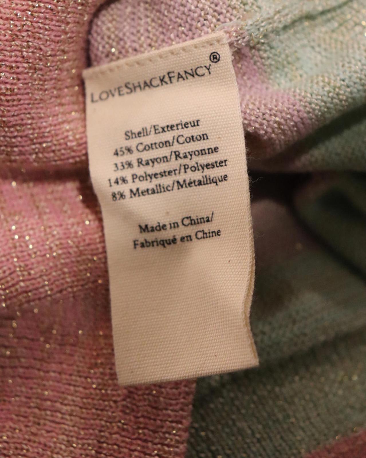 LoveShackFancy Asteria Crop Cardigan, Medium NWT