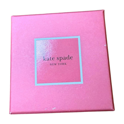 New Kate Spade Red Glitter Square Stud Earrings