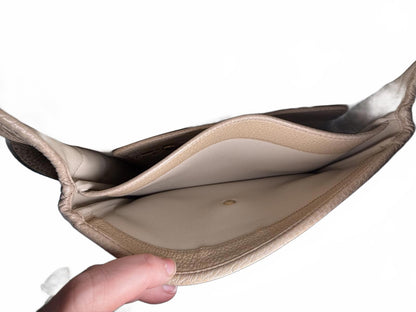 Christian Dior Beige Leather Shoulder Bag