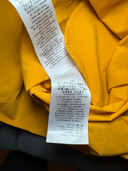 New Kenzo Women's Yellow Short Sleeve Dress with Drawstring Waist, Size 40