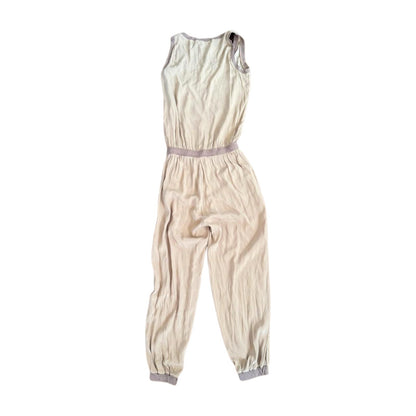 Vintage Yves Saint Laurent Beige Women's Sleeveless Jumpsuit, EU 38