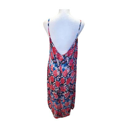 Fuzzi Print Sleeveless Midi Dress, Size 44/US 8